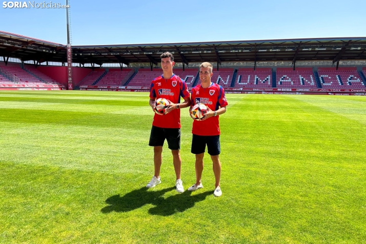Presentación de Dani Fernández y Teijeira con el Numancia: La vuelta a casa y la ambición por ascender, a escena
