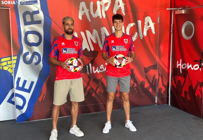 Dieste y Conte, talento maño para la delantera del Numancia: Estamos en el club más grande de Segunda RFEF