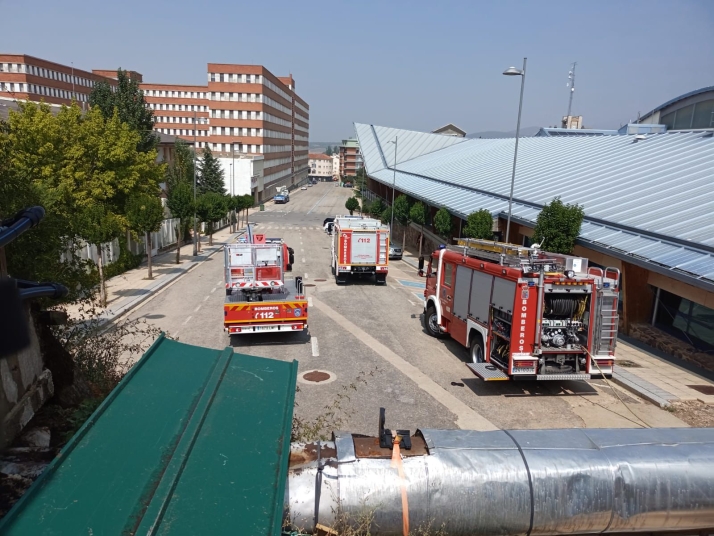 Sofocado un incendio en una planta de Ólvega