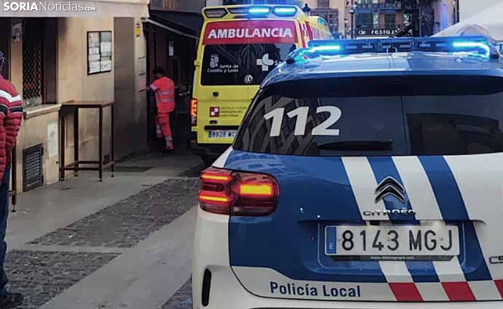 Trasladado tras caer al suelo en un establecimiento de la capital