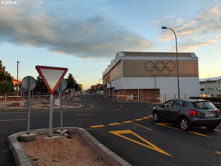 Así está quedando la nueva rotonda del San Andrés