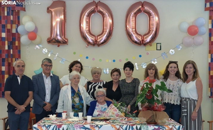 Lorenza Sanz Gómez cumple un siglo de vida en Soria