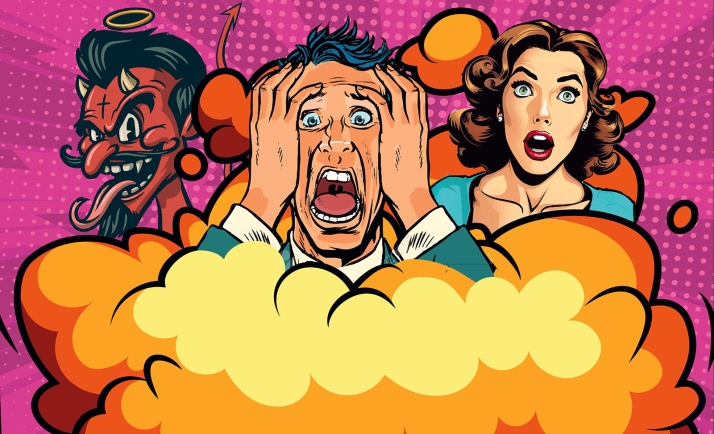 Diabillos de cómic, cartel anunciador para las fiestas de Ágreda