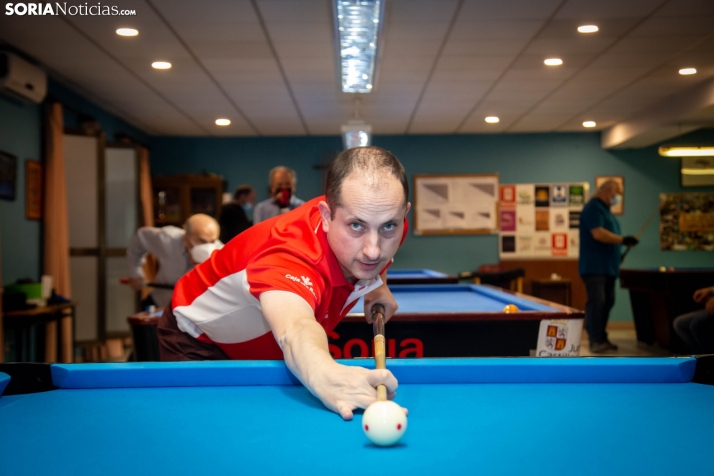 El billarista Carlos Cortés, tercero en Burgos