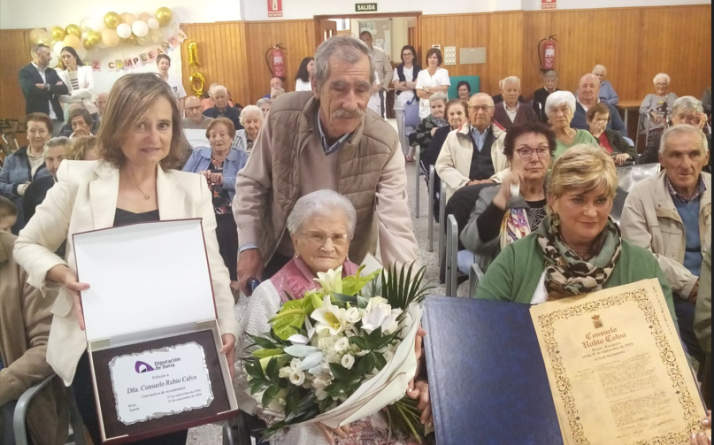 Consuelo Rubio Calvo celebra sus cien años en la residencia Virgen de los Milagros