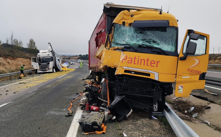 Restablecido el tráfico en la A-15 a la altura de Adradas