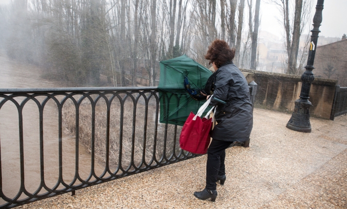 El temporal Kirk deja vientos que rozan los 100 km/h este miércoles en la provincia de Soria