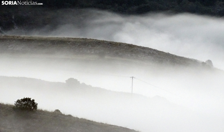 Jueves de nubes y nieblas en Soria