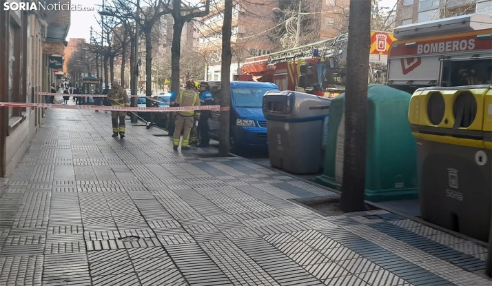 Intervención de Bomberos en Mariano Vicén