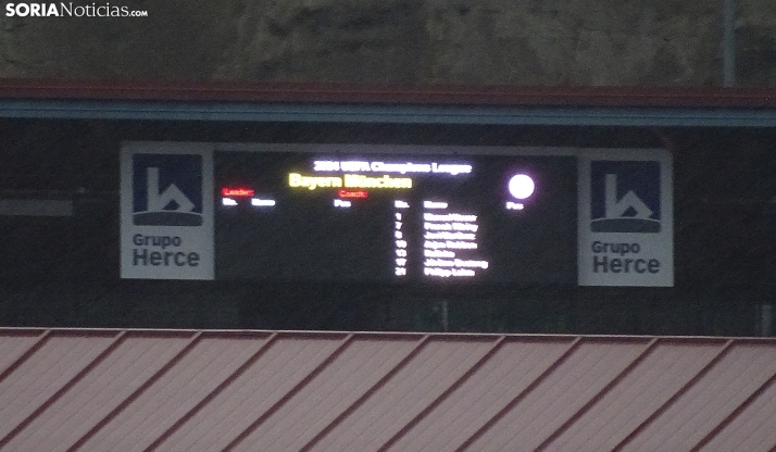 El Numancia ya prueba sus nuevos videomarcadores y se viene arriba con la Champions League