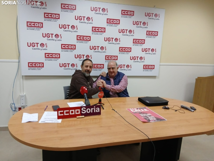 UGT y CCOO de Soria se unen a la concentración regional en Valladolid en favor del decreto ómnibus