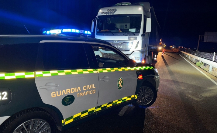 Interceptado un camionero en Soria tras circular 20 kilómetros en sentido contrario y multiplicando por 8 la tasa de alcoholemia