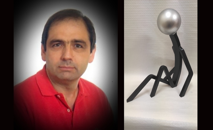 El artista soriano Carmelo Esteban, Premio Especial de Escultura en Barcelona