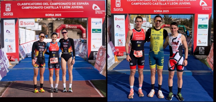 La crónica: Marina Muñoz y Andrés Hilario triunfan en el Duatlón de Soria