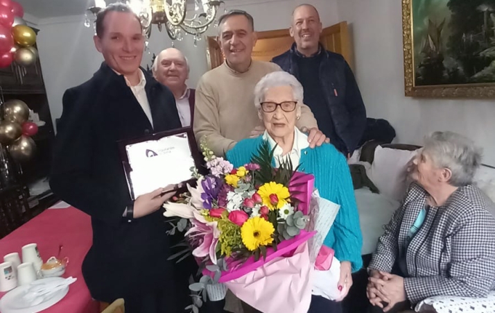 Catalina Arranz celebra sus 100 años en El Burgo de Osma