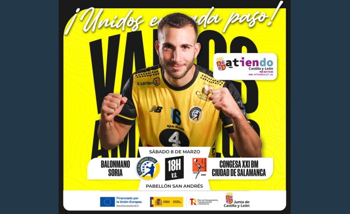 DIRECTO | El BM Soria busca su sexta victoria consecutiva frente al BM Ciudad de Salamanca