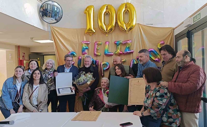 Un siglo de vida celebrado en tierras sorianas: Antonia Gascón cumple 100 años en Arcos de Jalón