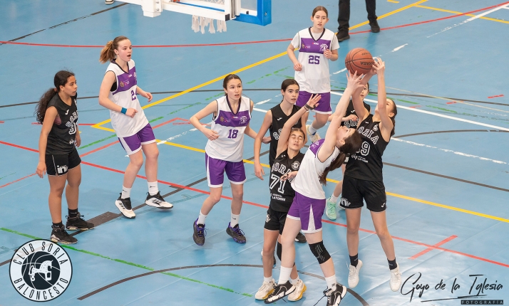 Las infantiles del CSB Hospital Latorre consiguen su primera alegría lejos de Soria