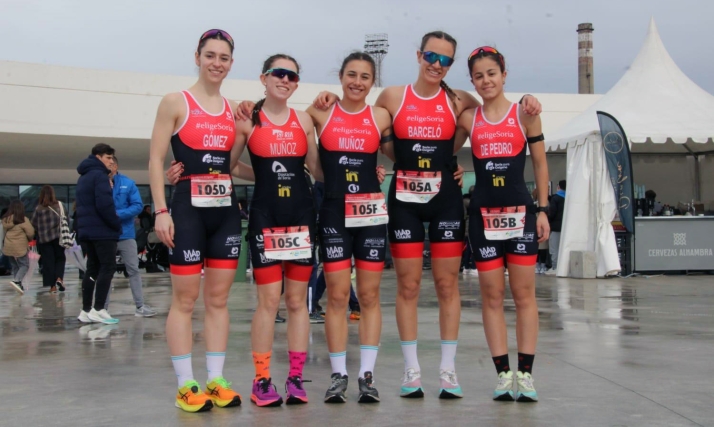 El único club con cuatro podios: así brilla el Triatlón Soriano en Avilés