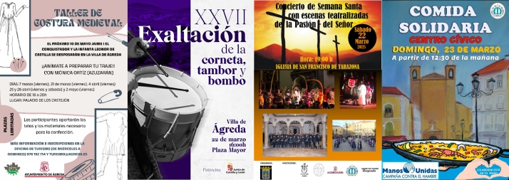 Ágreda intensifica su actividad cultural con talleres medievales, teatro y eventos solidarios