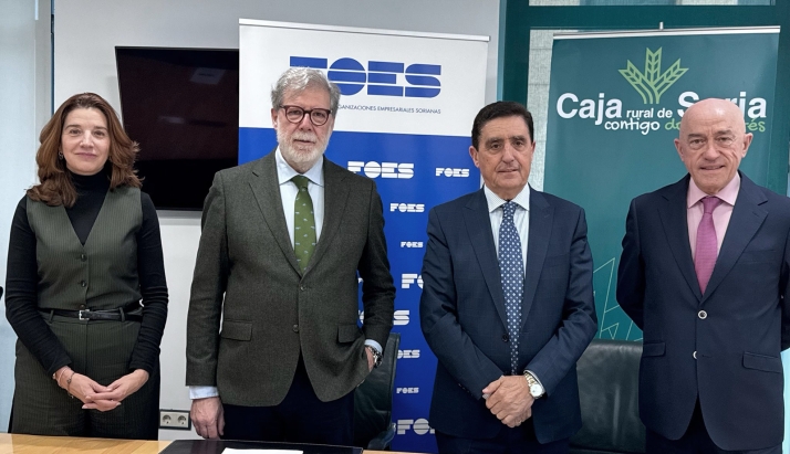 Caja Rural de Soria y FOES renuevan su colaboración para impulsar el tejido empresarial de la provincia