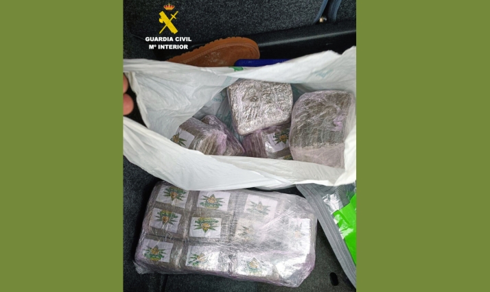 Pillado en Almazán con 10 kilos de hachís en el maletero