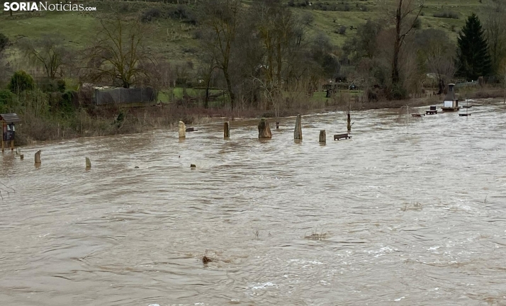 La CHD vigila los ríos sorianos ante el aumento de caudales por las lluvias y la llegada de la borrasca Jana