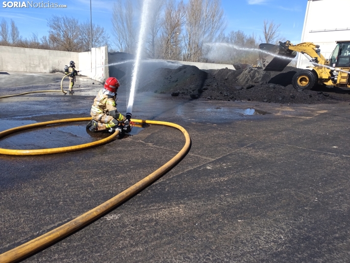 Incendio en el secadero de Copiso de Almazán