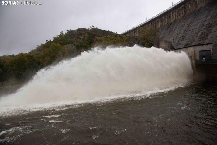 Aumenta el nivel del embalse de la Cuerda del Pozo tras una semana de precipitaciones