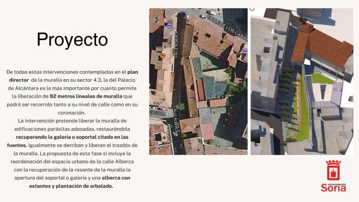 Modificación urbanística en Soria: 92 metros de muralla en el centro y 60 viviendas en Los Pajaritos