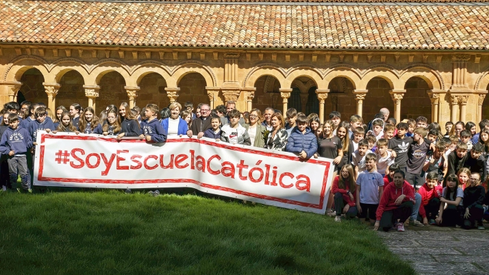 Escuelas Católicas Soria celebra su proyecto común con la presencia de alumnos y docentes de todos sus centros educativos