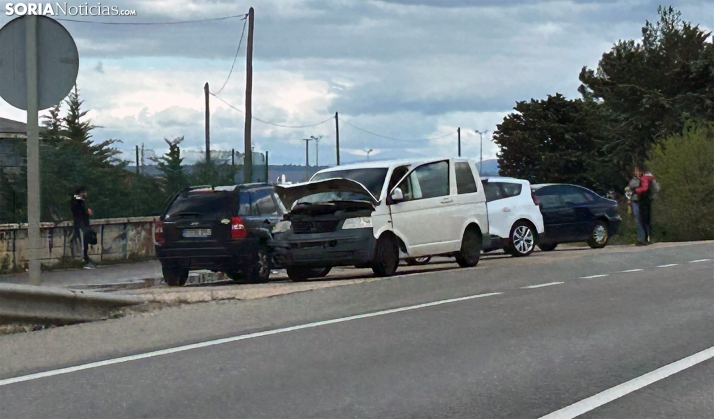 Una mujer herida en accidente en la N-234 cerca de Soria