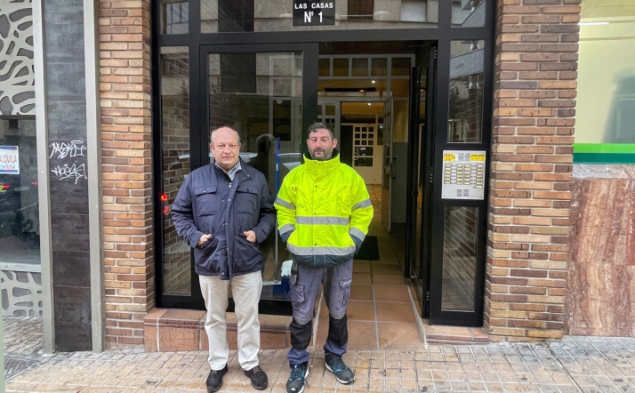 Los propietarios de las viviendas de la calle Las Casas 1 también se conectan a la Red de Calor de Soria