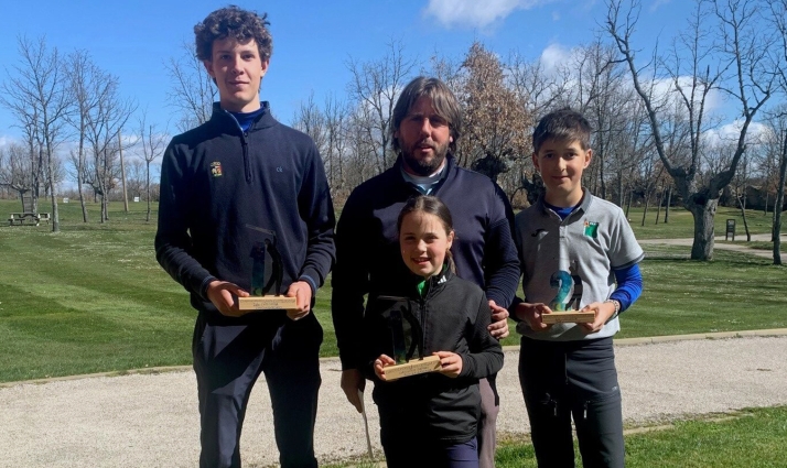 Miguel López y Enzo Jiménez, primeros en la Puntuable de la Liguilla Sub 21 en el Club de Golf Soria