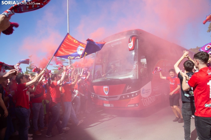 Soria se prepara para animar al Numancia en su intento de subir a Primera RFEF: Vermú, bajada conjunta y posible recibimiento