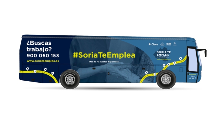 1 autobús con 86 ofertas de empleo en la provincia recorre estos días Soria