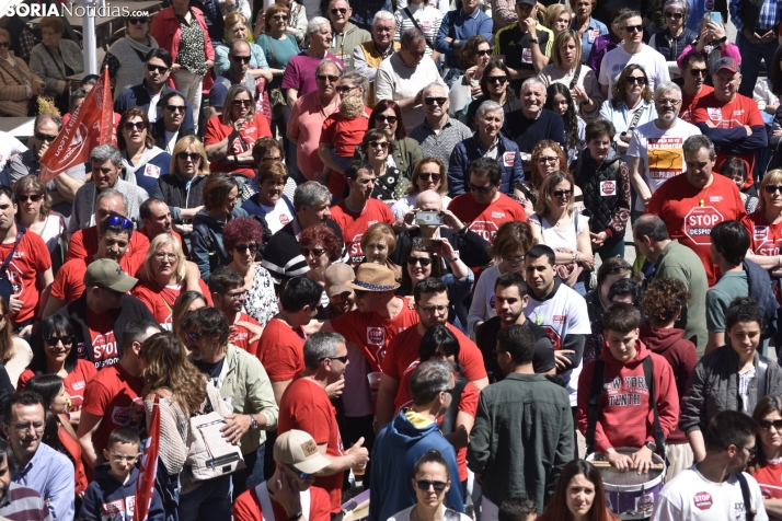 En fotos: apoyo masivo a los trabajadores de Siemens Gamesa en Ágreda