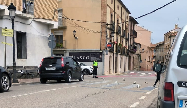 Dos trasladados por atropello en Ágreda