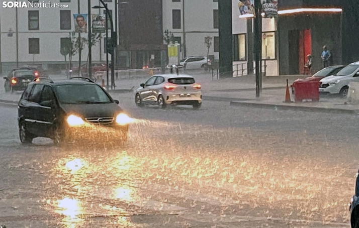 Intensa granizada en Soria