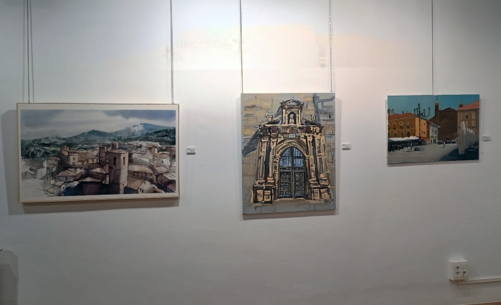 Ágreda exhibe las obras de su concurso de pintura rápida