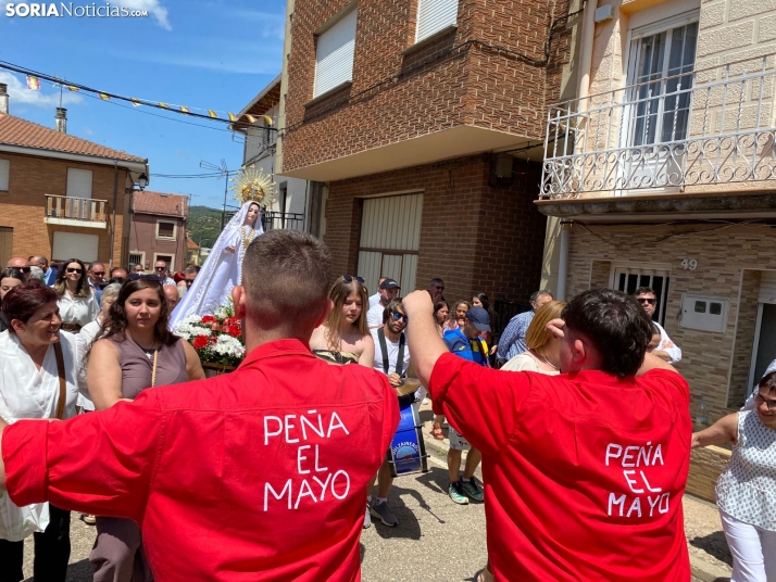 Fotos: Los mozos de Espejón bailan a la Virgen de Brezales