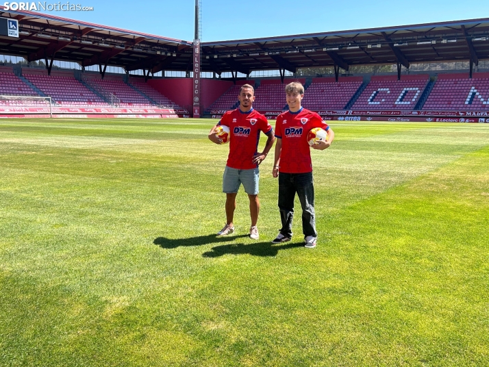 Alain García y Hugo Matos, dos fichajes que llegan al Numancia para alcanzar el fútbol profesional