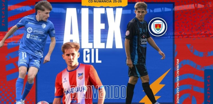 El Numancia pesca en Primera RFEF: Álex Gil llega para reforzar el extremo