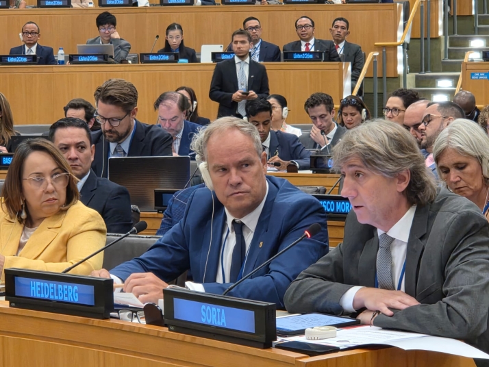 El alcalde de Soria defiende en la ONU el papel clave de los gobiernos locales para transformar la sociedad