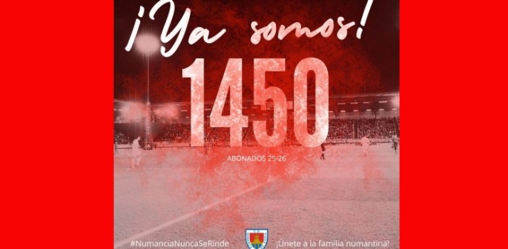 La afición del Numancia responde: más de 1.450 abonados en solo tres días