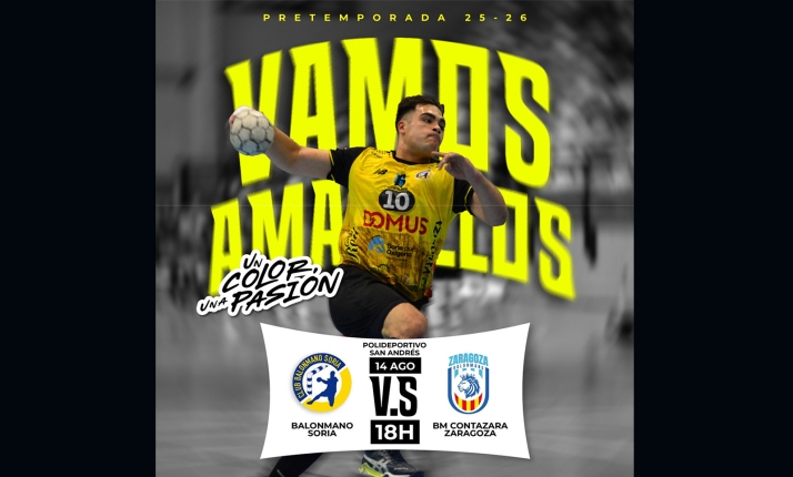 El Balonmano Soria estrena la pretemporada en casa con el Derbi del Moncayo