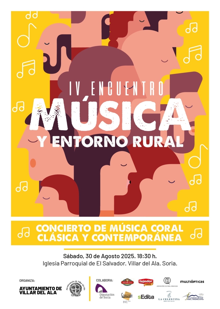 La música coral vuelve a resonar en el entorno rural de Soria con el IV Encuentro de Villar del Ala