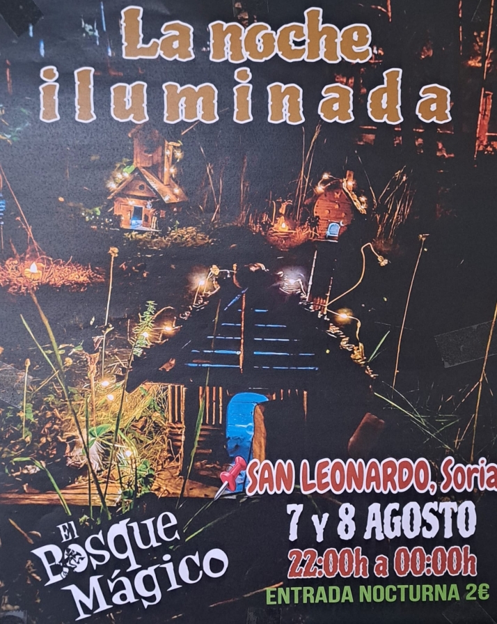 San Leonardo de Yagüe se prepara para dos noches llenas de fantasía con la iluminación especial de su Bosque Mágico
