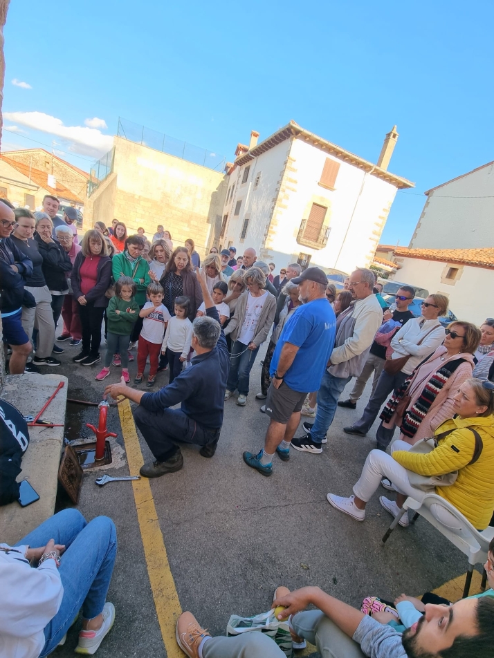 Villar del Ala organiza un curso y simulacro de incendios con gran participación vecinal