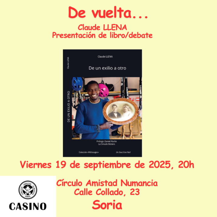 El exilio que une generaciones: la historia de Claude Llena llega a Soria para despertar conciencias